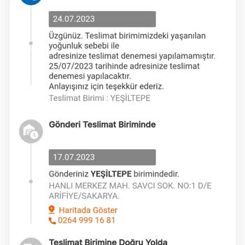 Sakarya Yeşiltepe MNG Kargo Telefonlarını Açmıyor Ve Kargo Dağıtmıyor