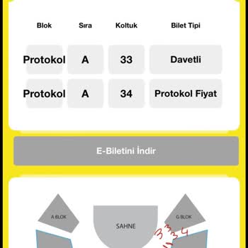Biletinial.com Konser Alanının Krokisi Web Sayfasında Yerleşim Hatalıdır!