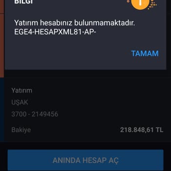 İş Bankası Yatırım Hesabımız Görüntülenemiyor