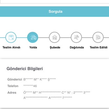 Scotty Kargonun Adreste Yok Denerek İade Edilmesi