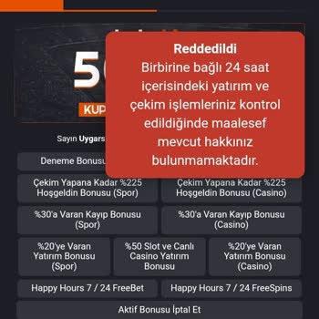Timebet Çekimim Reddedildi
