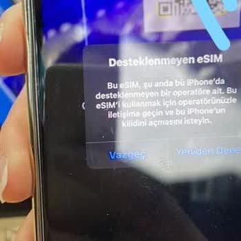 iPhone E-sim Desteklenmiyor Hatası
