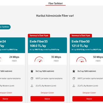 Vodafone Net Nakil İşleminde Gerekmediği Halde Paket Yükseltme