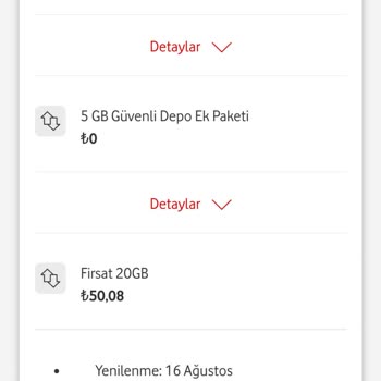 Vodafone Ek Paket İptali