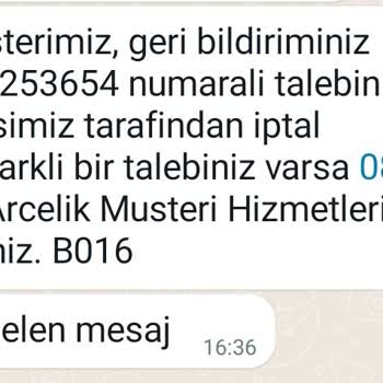 Arçelik Servisleri Yüzünden Bir Daha Arçelik Marka Ürün Almayacağım.