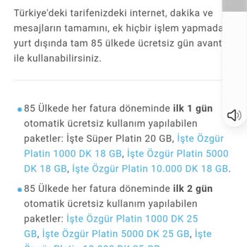 Turkcell Paket İçeriği Hatalı