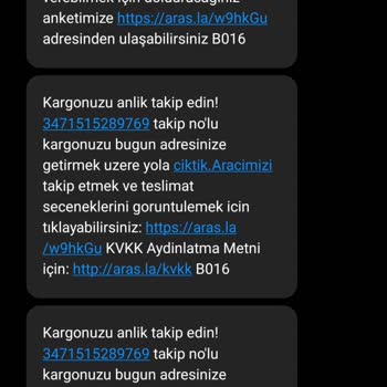 Aras Kargo Siparişim Bana Teslim Edilmedi