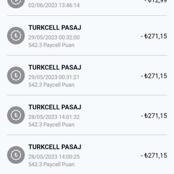 Turkcell Pasaj 2000 Lira Fazladan Para Ödedim