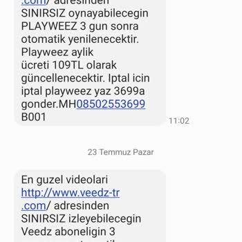 Veedz-tr.com Üyeliğim İptal Edilmedi