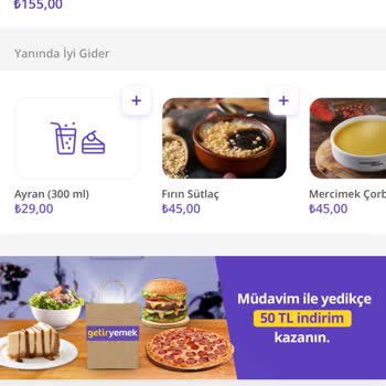 GetirYemek'te Restorandan Farklı, Yanlış Fiyat