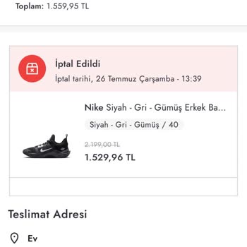 Boyner Now Teslimatta Fiyat Değişikliği