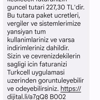 Turkcell Kafasına Göre 1 Haftalık Ücret Çıkarıyorlar