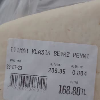İtimat Süt Klasik Beyaz Peynir Fiyat Tutarsızlığı