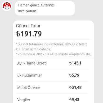 Vodafone Şikayet Gereğinin Yapılmasını İstiyorum