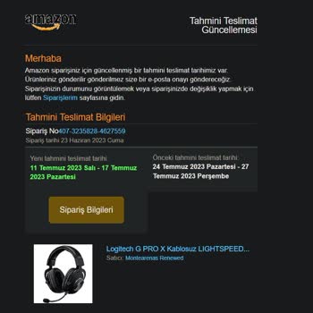 Amazon Siparişim Yaklaşık 20 Gün Sonra İptal Oldu Ve Ardından Zam Yaptılar.