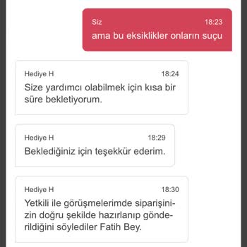 Yemeksepeti Müşteri Hizmetlerinin Yardımcı Olmayan Tutumu