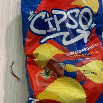 Cipso Ketçap Aromalı Cips Paketinde Çıkan Yabancı Madde