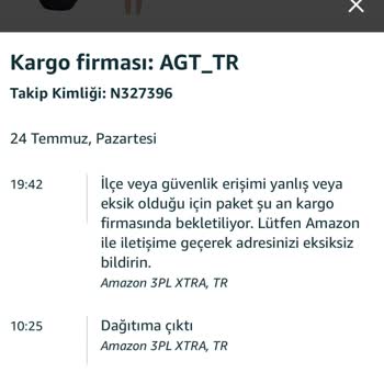 AGT Kurye (aynigunteslim.com) Kronikleşen Teslimat Sorunu AGT!