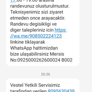 Vestel Garantili Ürüne Servis Ücreti Aldı