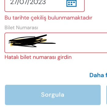 Vodafone Piyango Bileti Adresime Ulaşmadı Ve Sitede Bilet Numarası Hatalı