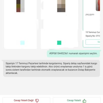 Trendyol Express Dolap Uygulaması Kaybolan Ürünüm
