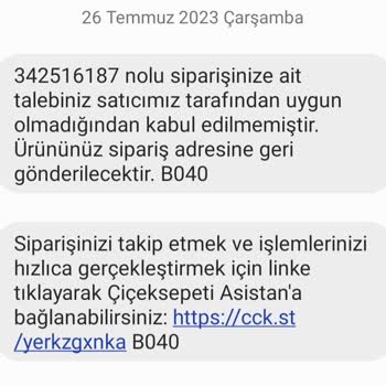 Çiçek Sepeti Pişmanlıktır