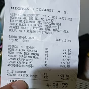 Migros Uzman Kasap Kebab Kemik Dolu
