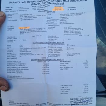 Quick Sigorta Exper Raporu Yollanmaması
