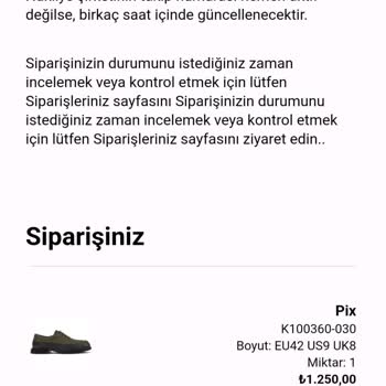 Camper Ürünüm Gelmedi, Gelmediği Gibi Param İade Edildi.