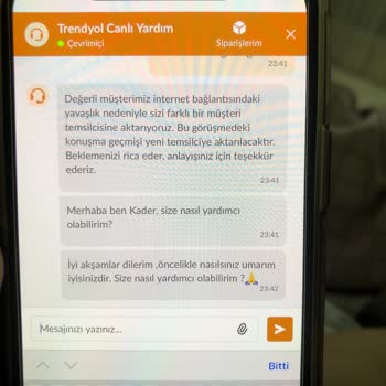 Trendyol Canlı Yardımın Çözüm Bulmaması