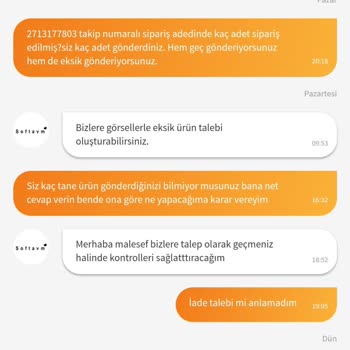 Trendyol 2 Adet Sipariş Ettiğim Ürünü 1 Adet Gönderdi.
