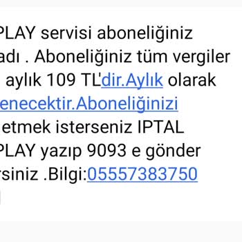 Allplay Abonelik İptali Ve Abonelik Ücretinin Faturama Yansımaması.
