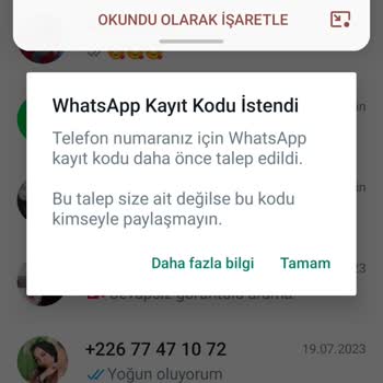 WhatsApp Yabancı Numaralar İzinsiz WhatsApp'a Giriş Yapıyor