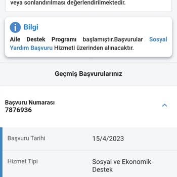Aile ve Sosyal Hizmetler Bakanlığı Sonuçlanmayan Yardım Başvuruları