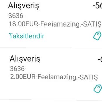 Feelamazing. Store Hesaptan İki Kere Para Çekilmiş