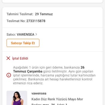 Trendyol Para İadesi İle İlgili Sorunsal