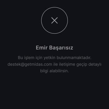 Midas Hisse Alamıyorum