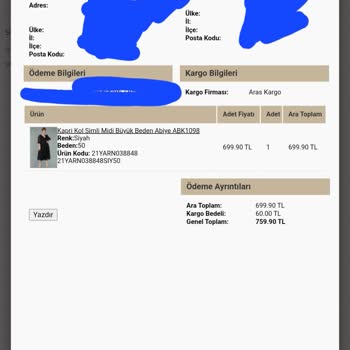 Abiyefon Kargo Ücret İadesi Yapılmadı