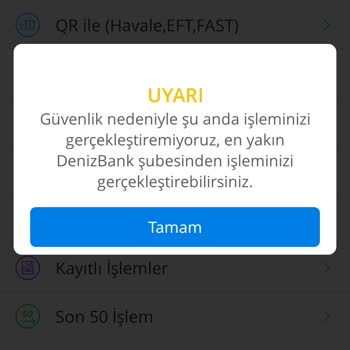 Denizbank İşlem Kısıtı Neden Koydu