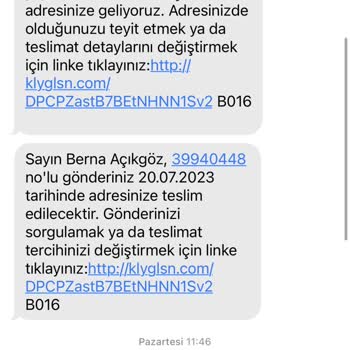 Kolay Gelsin Kargo Teslim Edilememesi