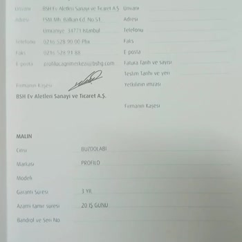 Profilo Buzdolabımın Üst Kapağında Meydana Gelen Paslanmalar