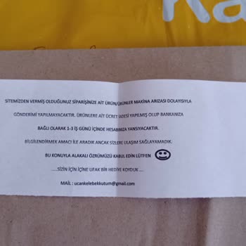 Umaysstoree Ücret İadesi Talebi