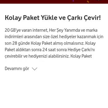 Vodafone 15 GB Verilmemesi, Ve Çark Hakkı Tanımaması