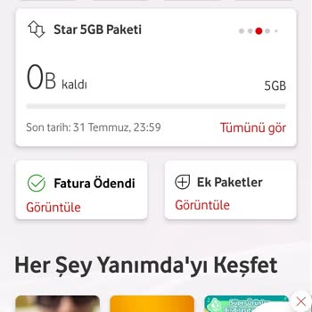 Vodafone Ek Paket İptali