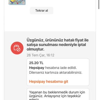 Kitap Abi Hepsiburada Haksız Bir Şekilde Siparişimi İptal Etti