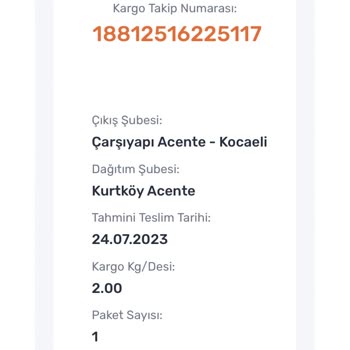 Aldığım Ürün Sürat Kargo Tarafından Getirilmiyor