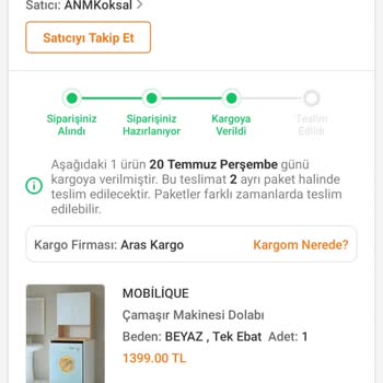 Aras Kargo Yalova-Çiçekçiler Şubesi Kargoları Teslim Etmiyor.