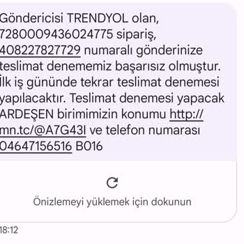 MNG Rize Ardeşen Şube Teslimat Yapmıyor