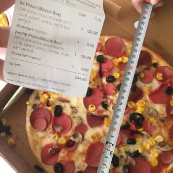Trendyol Yemek Ve Pasaport Pizza Tarafından Ölçüde Tutarsızlık