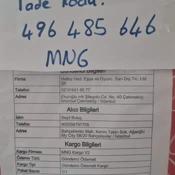 Halley Peluş Oyuncak Fabrikası Halley Oyuncak'tan Sipariş Verdim Ancak İade Süreciyle İlgili Sorun Yaşıyorum